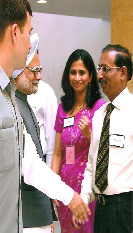 PM Manmohan Singh with our MD at the DRDO Headquarter inauguration